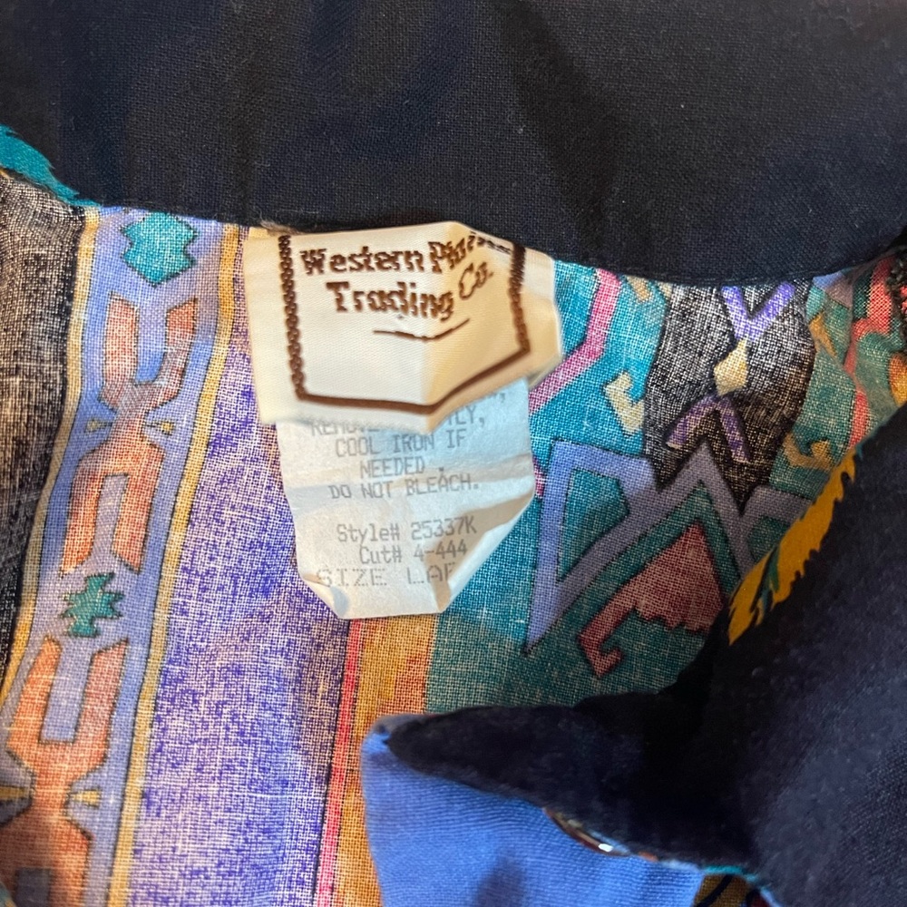 Western Trading Co. Multicolor Patterned Shirt 90… - image 4